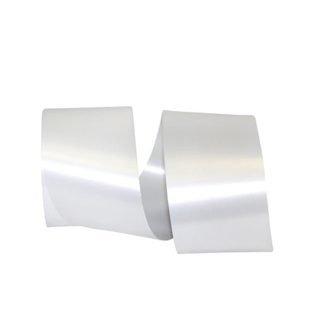 RELIANT RIBBON 20.75 in. 50 m RD Paper Coated Polypropylene Shiny Ribbon, White 16045-030-40W